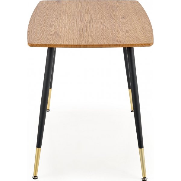 Table à manger Sidon 120 x 70 cm - Chêne/noir Table à manger Sidon 120 x 70 cm - Chêne/noir