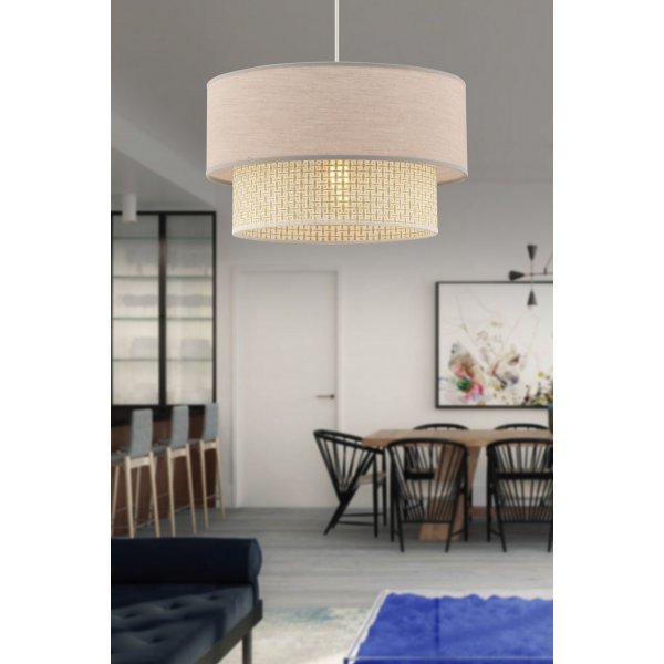 Echo taklampa - Cream/beige