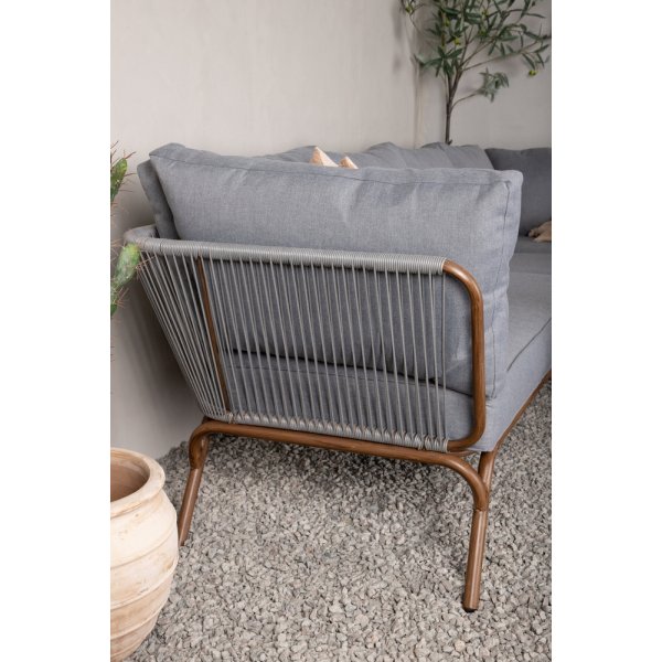 Groupe de canapés d'angle Roxo - Marron/gris Groupe de canapés d'angle Roxo - Marron/gris