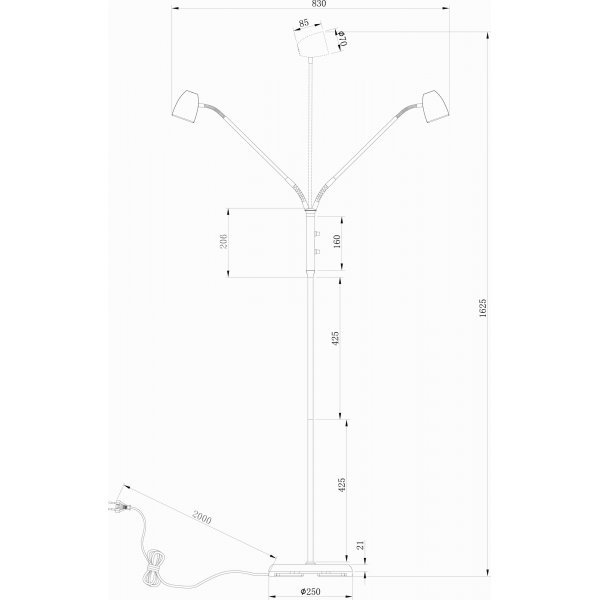 Sandnes golvlampa - Antik