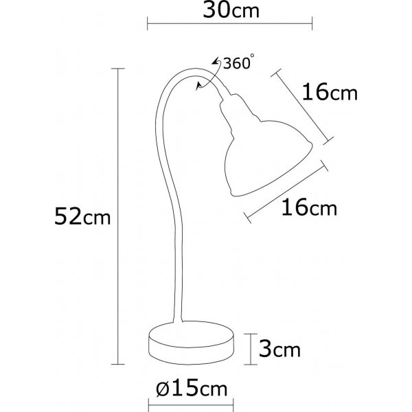 Lampe à poser Kummel - Blanc Lampe à poser Kummel - Blanc