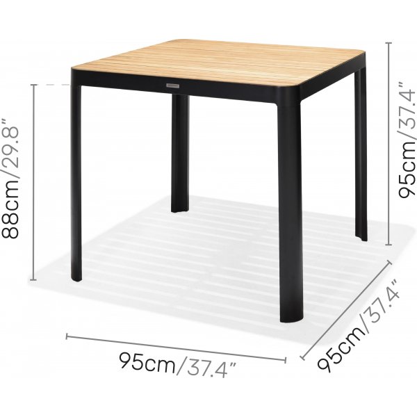 Portals lounge groep 5 - Zwart/teak Portals lounge groep 5 - Zwart/teak