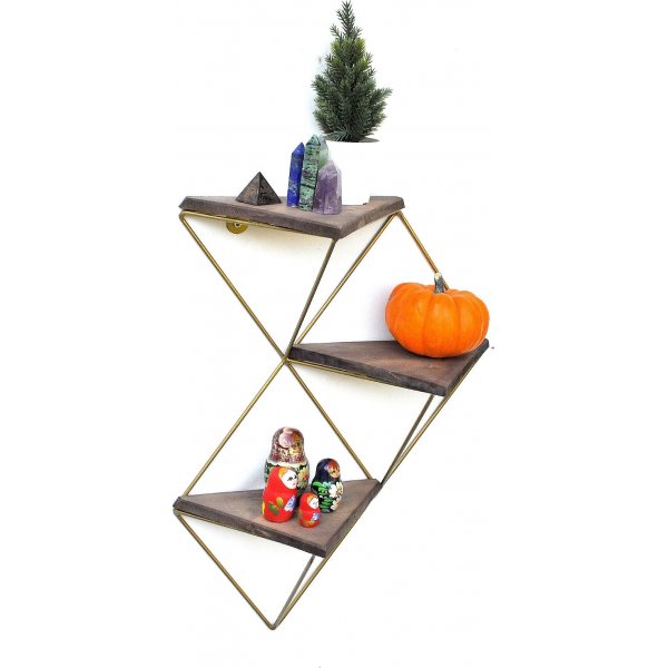 Walter wandplank 76 - Walnoot/goud