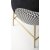 Tabouret de bar Pelican 113 - Noir/blanc/or