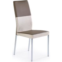 Stol Hedda - Beige/ljusbrun/Krom Stol Hedda - Beige/ljusbrun/Krom