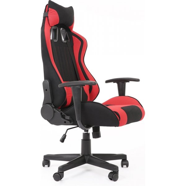 Chaise de bureau Sabella - Rouge/noir Chaise de bureau Sabella - Rouge/noir