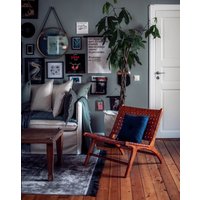 Fåtölj Porto - Konjak / Teak Fåtölj Porto - Konjak / Teak
