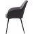 Fauteuil Casco - Motif ray gris fonc