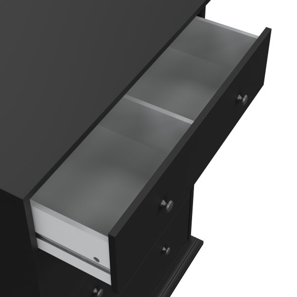 North byrå med 4 lådor - Matt svart North byrå med 4 lådor - Matt svart