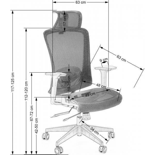 Chaise de bureau Goliat - Noir Chaise de bureau Goliat - Noir
