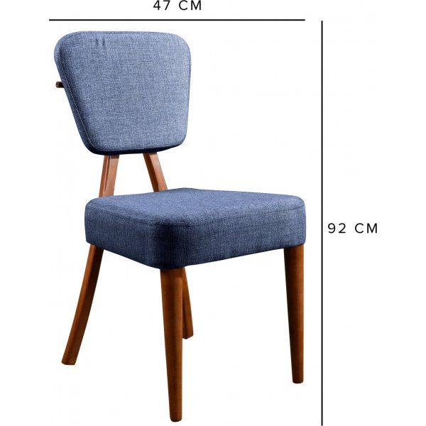 Groupe repas Lici - Noyer/bleu Groupe repas Lici - Noyer/bleu