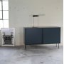 Volume dressoir met smalle hoge poten - Antraciet