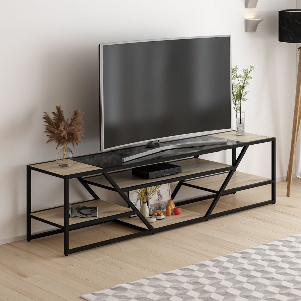 Lora TV-standaard - Zwart Lora TV-standaard - Zwart