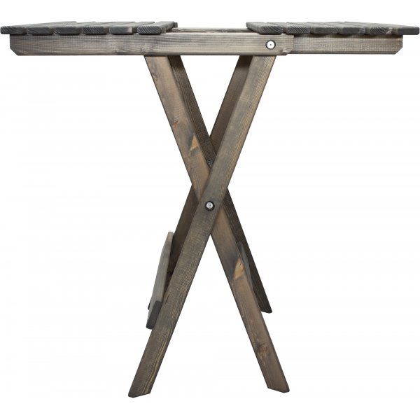 Table de groupe d'extrieur Wilma 65 x 65 cm avec 2 chaises Visby - Gris