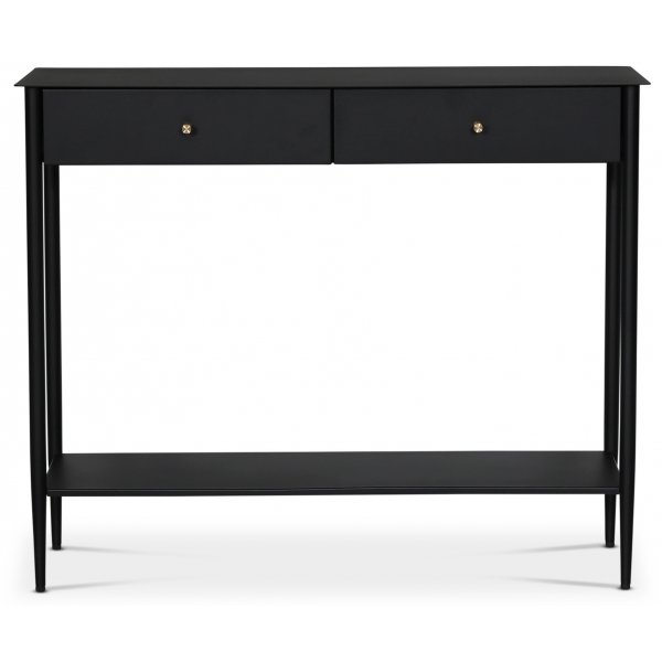 Flash konsolbord 100 x 31 cm - Svart / Mssing
