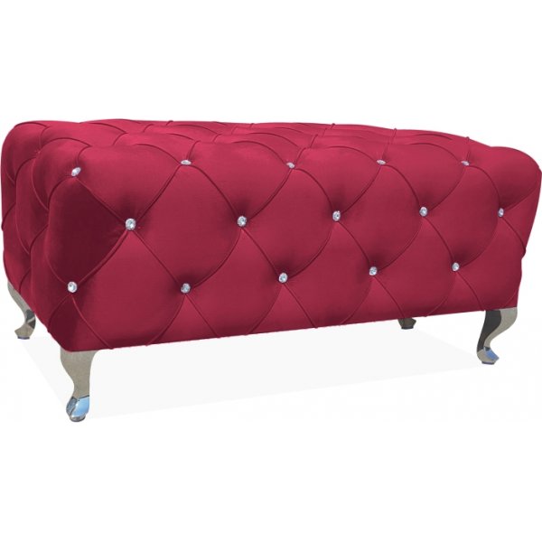 Hestia sittpuff 100 cm - Rd sammet