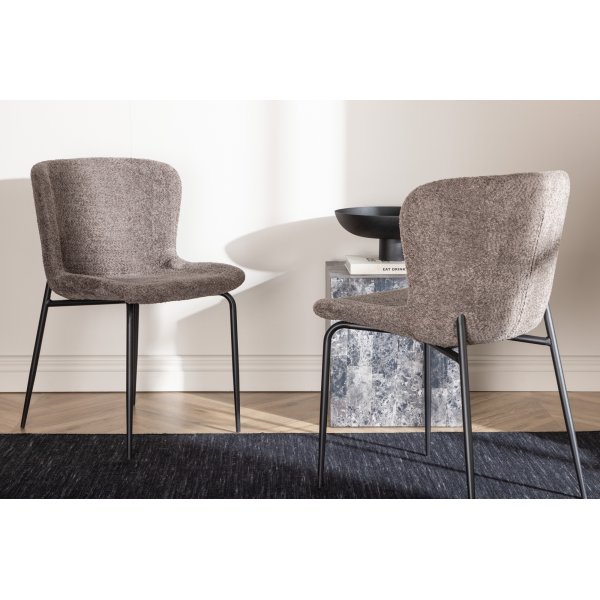 Modesto matstol - Brun boucle Modesto matstol - Brun boucle