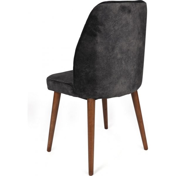 Ensemble de chaises de salle à manger Dallas - Anthracite/noyer Ensemble de chaises de salle à manger Dallas - Anthracite/noyer