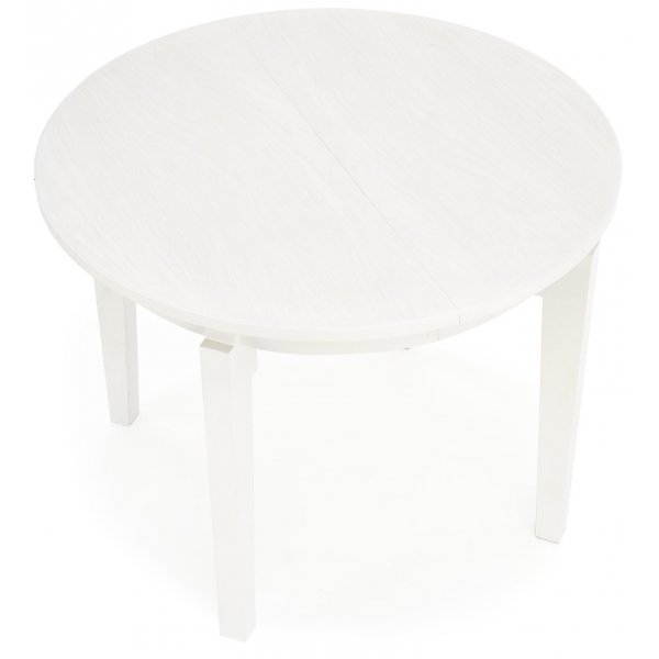 Daly ronde eettafel uitschuifbaar 100-200 cm - Wit gebeitst fineer Daly ronde eettafel uitschuifbaar 100-200 cm - Wit gebeitst fineer