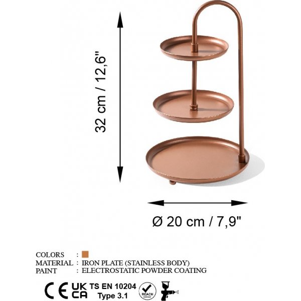 Plat décoratif Kalki - Cuivre Plat décoratif Kalki - Cuivre