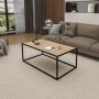 Coruna soffbord Ek/svart - 90 x 50 cm