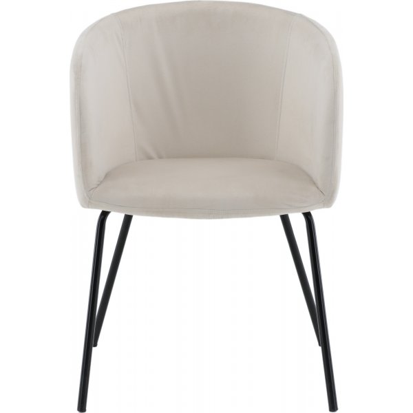 Chaise Tibre - Velours beige