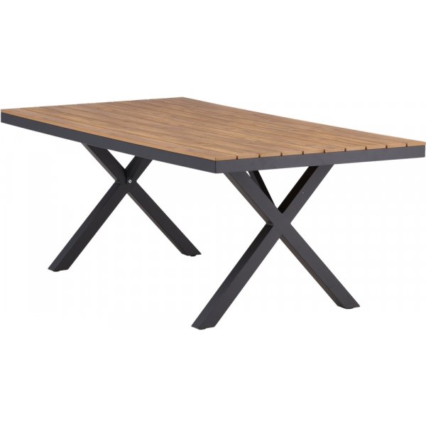 Garcia matbord 200 x 100 cm - Brun/Svart