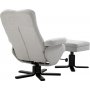Duva reclinerfåtölj med fotpall - Grå tyg + Fläckborttagare för möbler Duva reclinerfåtölj med fotpall - Grå tyg + Fläckborttagare för möbler