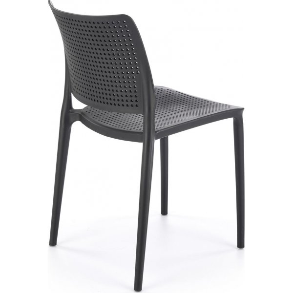 Chaise de salle  manger empilable Cadeira 514 - Noir