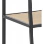 Seaford steghylla 77x174 cm - Ek/svart