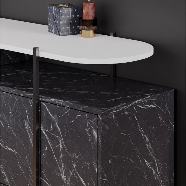 Buffet Hanley - Noir/blanc Buffet Hanley - Noir/blanc