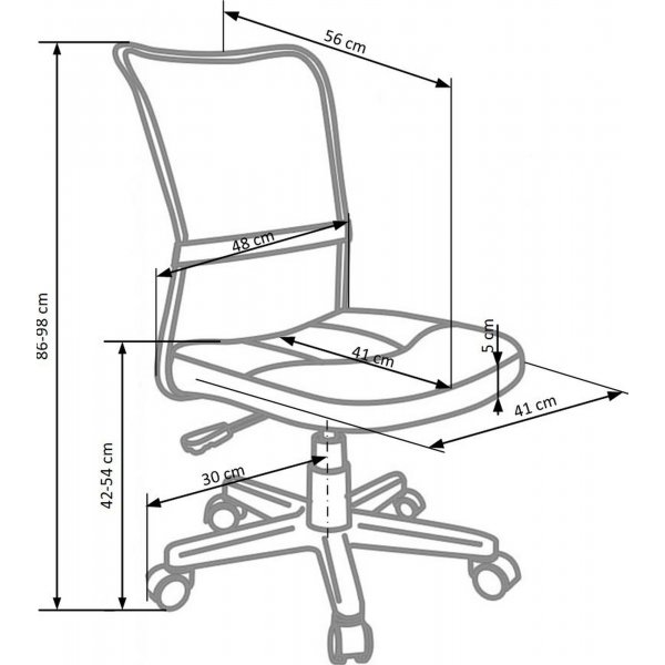 Fox kontorsstol - Lila