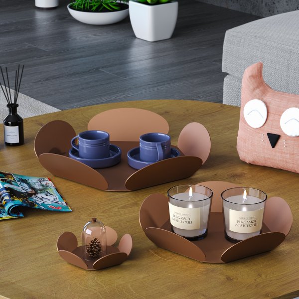 Plat décoratif Rhodes - Cuivre Plat décoratif Rhodes - Cuivre