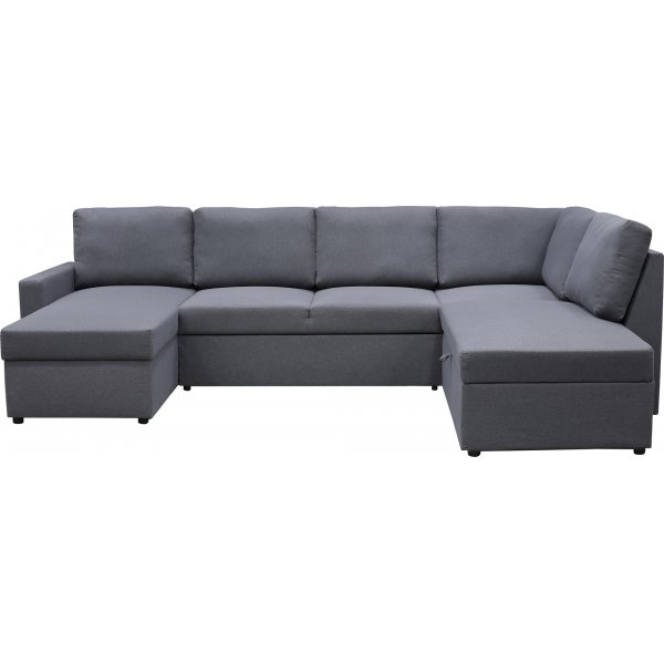 Bäddsoffa U-form mörkgrå - Dream Bäddsoffa U-form mörkgrå - Dream