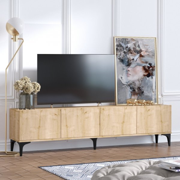 Nora TV-bänk - Safir ek Nora TV-bänk - Safir ek