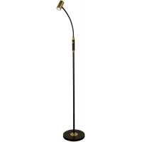 Golvlampa Gusto - Svart/matt mässing Golvlampa Gusto - Svart/matt mässing
