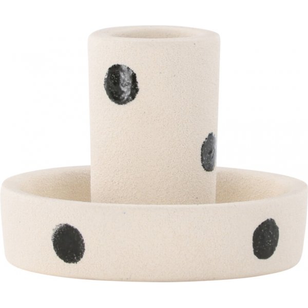 Ceco ljusstake - Svart/Vit