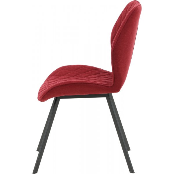 Greta matstol - Röd tyg Greta matstol - Röd tyg
