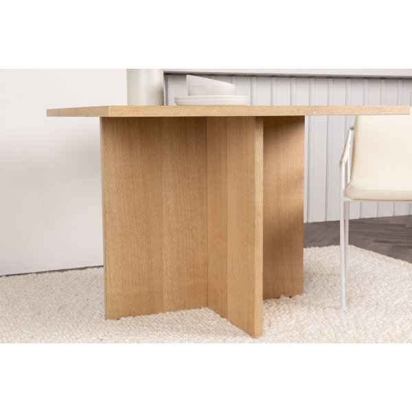 Table à manger Leo 100 x 100 cm - Naturel Table à manger Leo 100 x 100 cm - Naturel