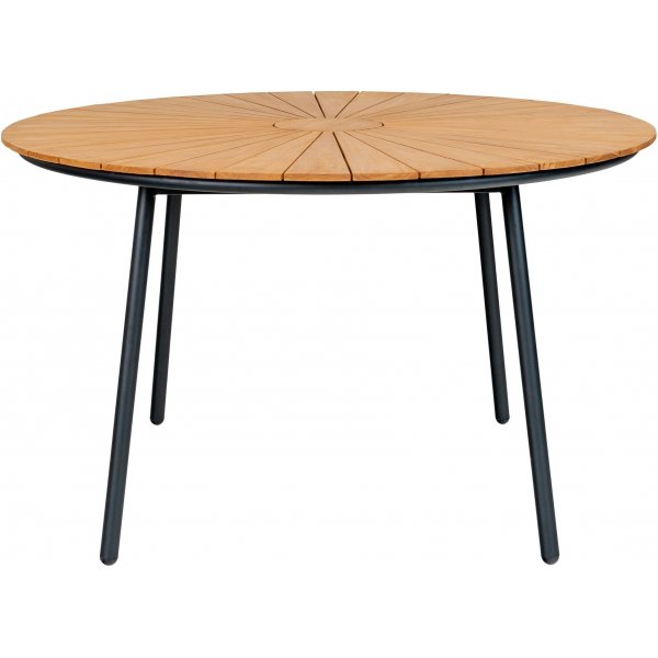 Cleveland matbord 130 cm - Teak/Svart