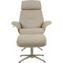 Falcon ftlj med fotpall - Beige/vitpigmenterad ek