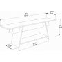 Lanca mediabnk 150 cm - Vit
