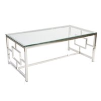 Padova soffbord 130 - Krom/glas Padova soffbord 130 - Krom/glas