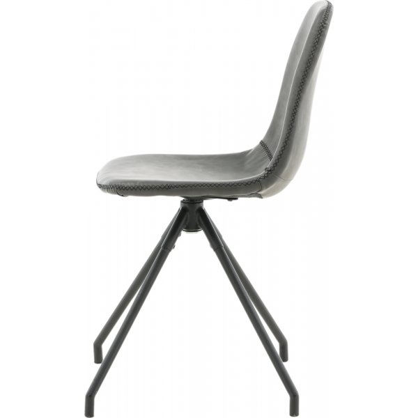 Bridge snurrbar matstol - Svart PU Bridge snurrbar matstol - Svart PU