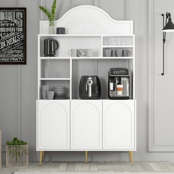 Lyon kksskp 120 cm - Vit/guld