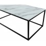 Link soffbord 120x60 cm - Svart/marmor