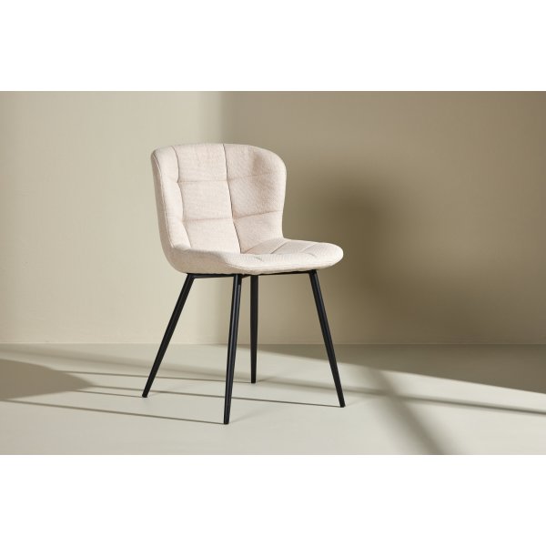 Lily matstol - Beige/Svart Lily matstol - Beige/Svart