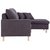 Ripa L-soffa 3-sits - Brun
