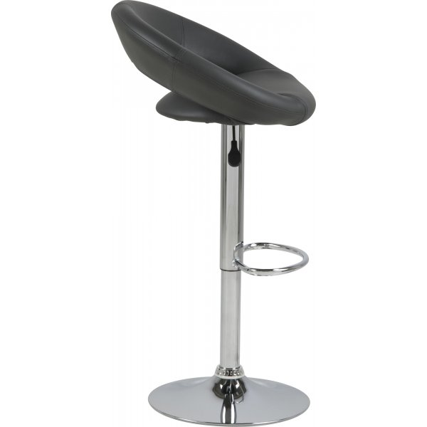 Tabouret de bar Plump - PU gris
