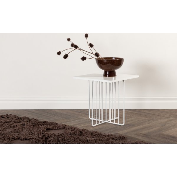 Table basse Dayton 40 x 40 cm - Blanc Table basse Dayton 40 x 40 cm - Blanc